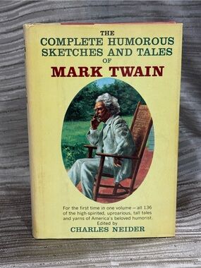 VTG The Complete Humorous Sketches and Tales of MARK TWAIN (HCDJ 1961) 1st Ed.
